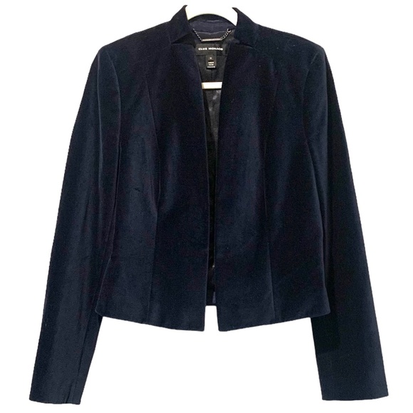 Club Monaco Jackets & Blazers - Club Monaco Navy Velvet Jacket Lined Blue Blazer 12